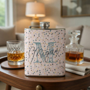 Personligt Terrazzo-monogram Fickplunta