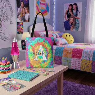 Personligt tie dye tygkasse