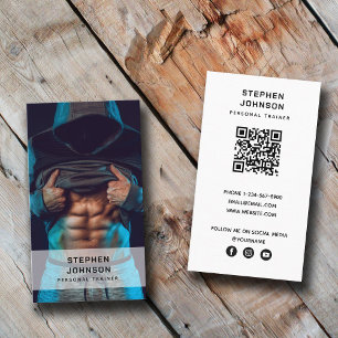 Personligt träningsfack QR-kod Social Media Visitkort