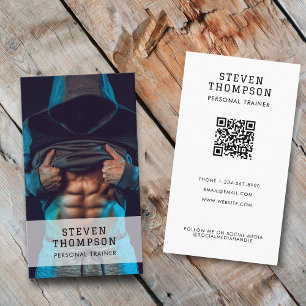Personligt träningsfack QR-kod Social Media Visitkort