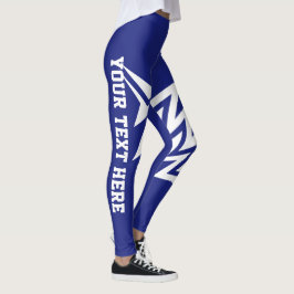 Personligt Tribal Star-design Marinblå Leggings