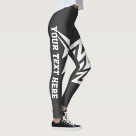 Personligt Tribal Stjärndesign Charcol Grå Leggings