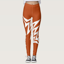 Personligt Tribal Stjärndesign Rost Orange Leggings