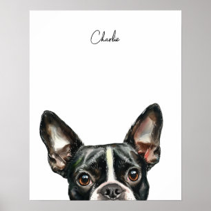 Personligt tryck av Boston Terrier-hund
