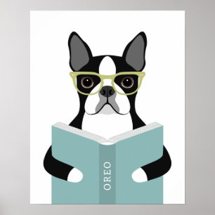 Personligt tryck av Boston Terrier-hund