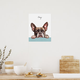 Personligt tryck av Boston Terrier-hund