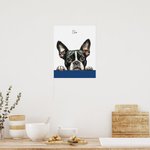 Personligt tryck av Boston Terrier-hund