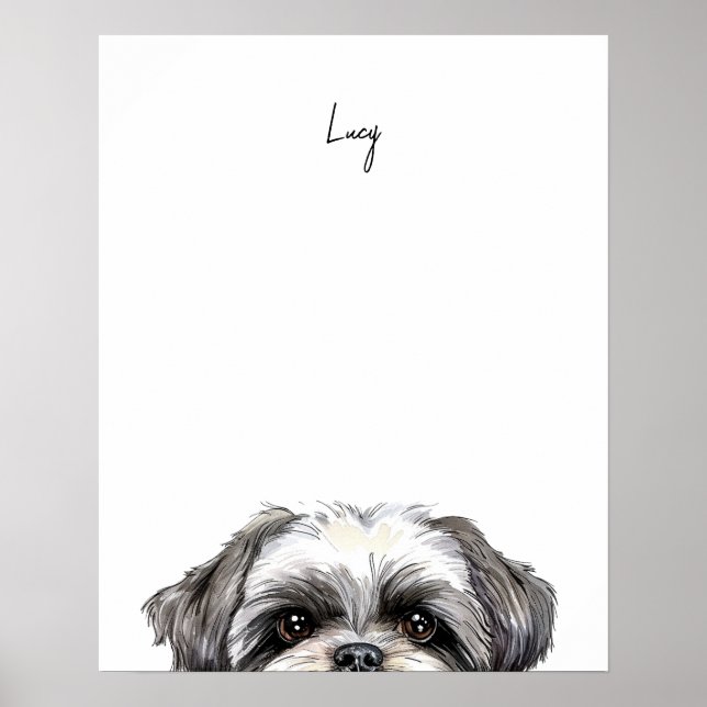 Personligt tryck av Shih Tzu-hund (Framsidan)
