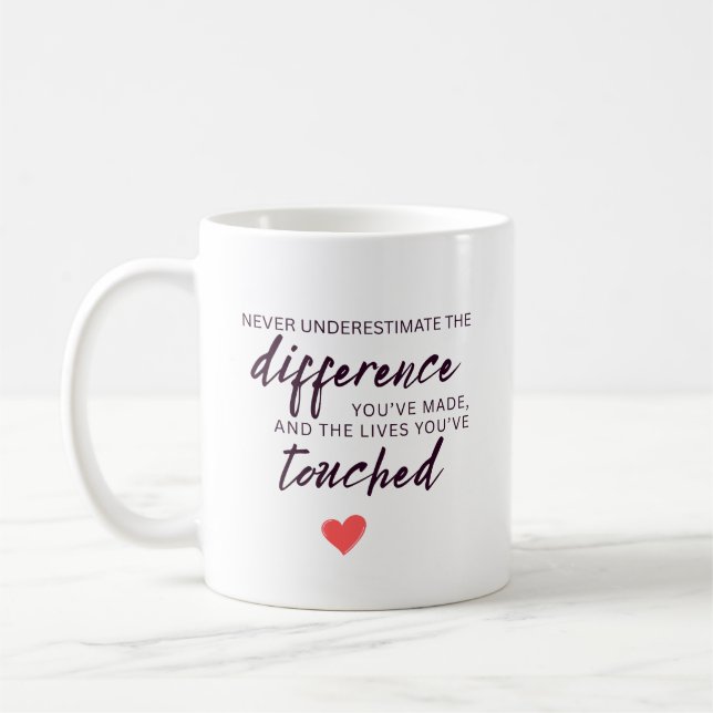 Personligt uppskattningscitat kaffemugg (Vänster)