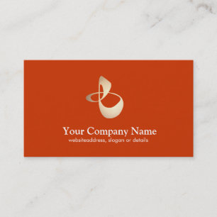 Personligt utbildarkort - Business Orange Card Visitkort