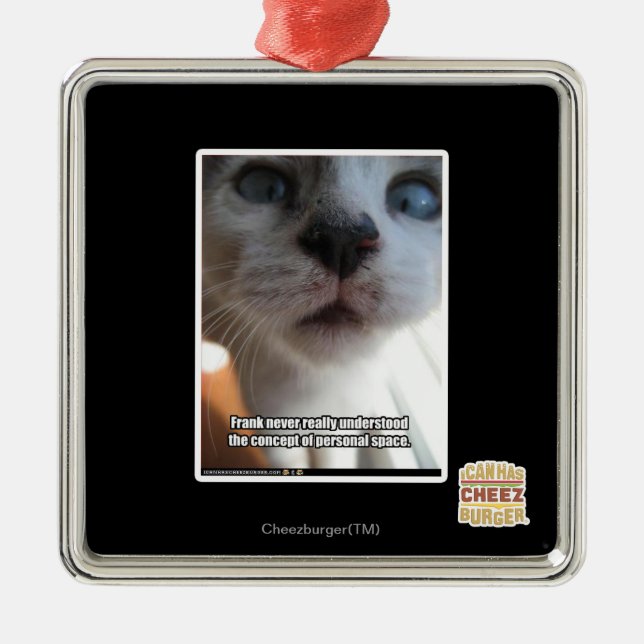 Personligt utrymme julgransprydnad metall (Framsidan)