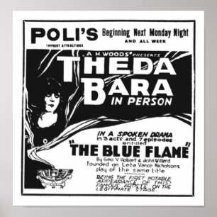 Personligt utseendemässigt för Theda Bara 1920 Poster