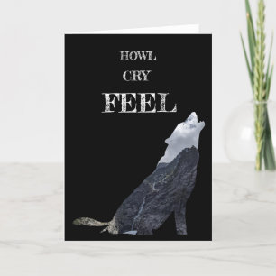 Personligt, Varg Howling-kort Tack Kort