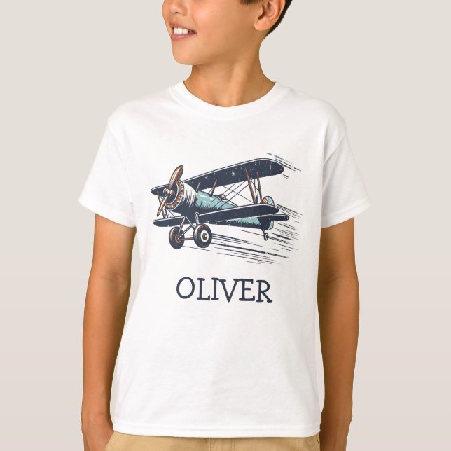 Personligt vintage dubbeldäckare t shirt (Framsida)