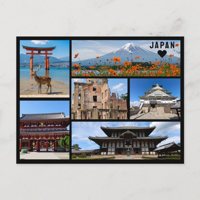 Personligt vykort med hälsningar från Japan (Framsida)