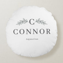 Personligt Zodiakmonogram runt kuddfodral