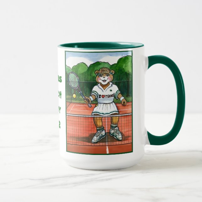 Personligtennismugg för lagledare eller spelare mugg (Höger)