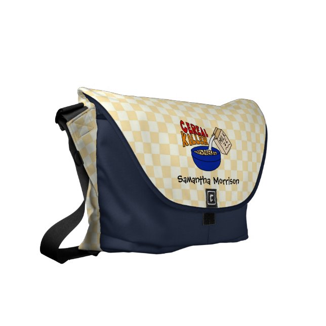 Personligtoto/blöja för sädes- mördare rolig messenger bag (Vänstra Framsidan)