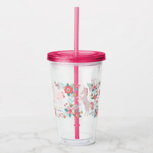PersonligUnicornfält Take Away Mugg