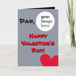Personligvalentin dag för pappa helgkort