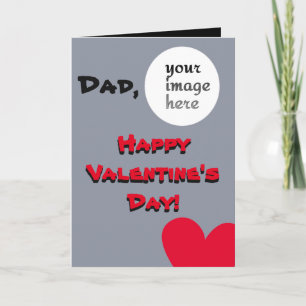 Personligvalentin dag för pappa helgkort