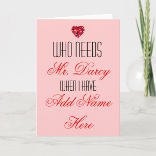 Personligvalentin kort för dag för honom som är