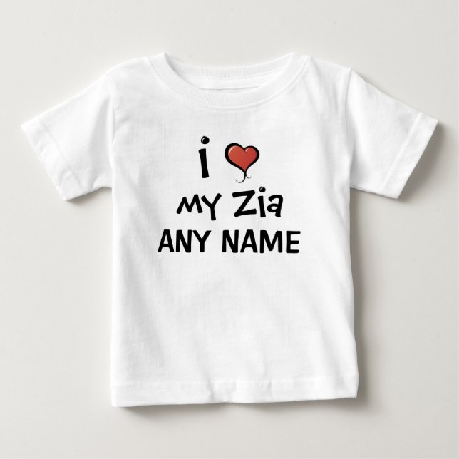 PersonligZia kärlek Tee Shirt (Framsida)