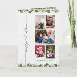 Personlized Merry Christmas Photo Card Helgkort
