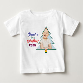 Personlized Photo Daniel's 1st Christmas Tree T Shirt