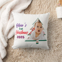 Personlized Photo Olivia's 1st Christmas Tree