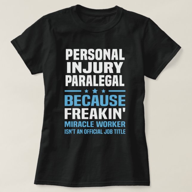 Personskada Paralegal T Shirt (Design framsida)