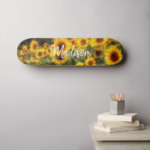 Personzlied Solros Fält Photo Skateboard