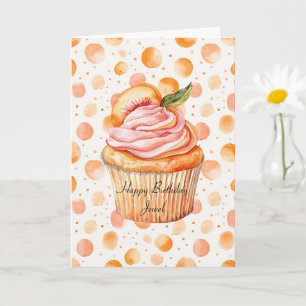 Perspäron Cupcake Whimsical Prickar Födelsedag Kort