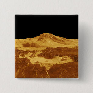 perspektiv 3D beskådar av Maat Mons på Venus Knapp