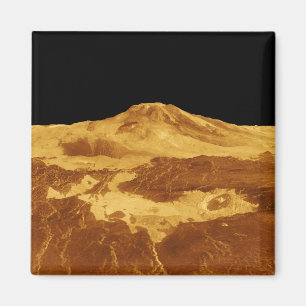 perspektiv 3D beskådar av Maat Mons på Venus Magnet