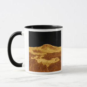 perspektiv 3D beskådar av Maat Mons på Venus Mugg