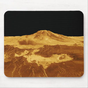 perspektiv 3D beskådar av Maat Mons på Venus Musmatta