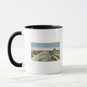 Perspektiv beskådar av Paris från den Pont royal Mugg