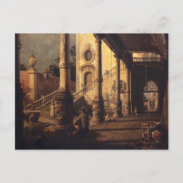 Perspektiv med en profil vykort (Framsida)