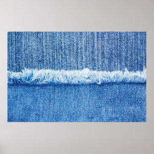Perspektiv och närbild på textur av blå jea poster
