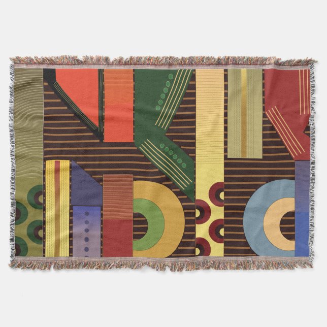 Perspektiv omvänd bomullstuss filt (Framsidan)