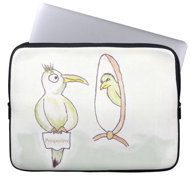Perspektiv, Tecknad Laptop Fodral (Framsidan)