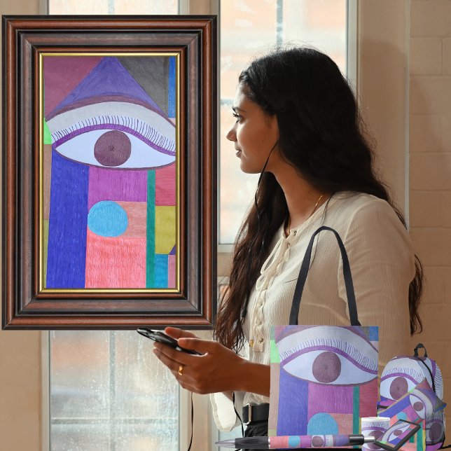"Perspektiv"  Tygkasse (Get the full “Perspective” collection at: https://bit.ly/SmartArtIIZazzle. )