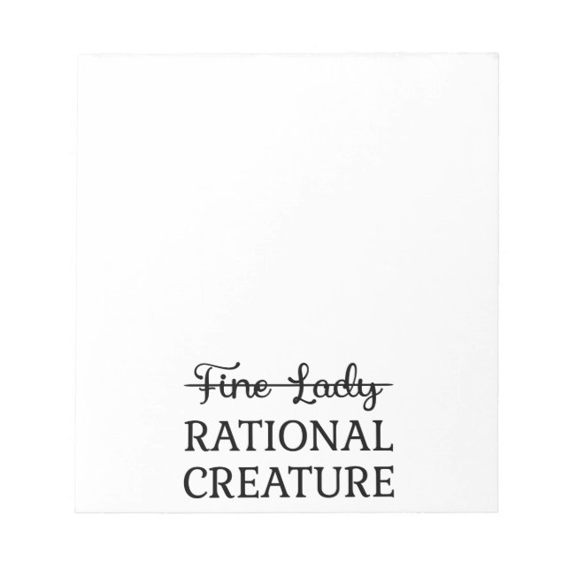 Persuasion Jane Austen - Rational Creater I Anteckningsblock (Framsida)