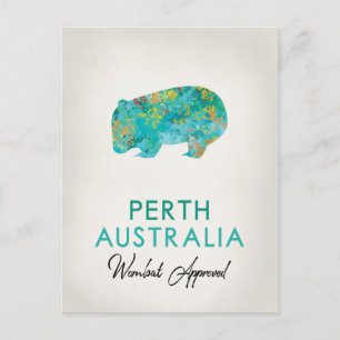 Perth Australia Wombat Vykort