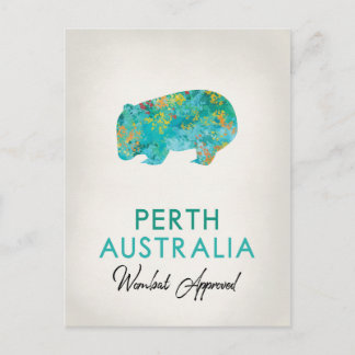 Perth Australia Wombat Vykort