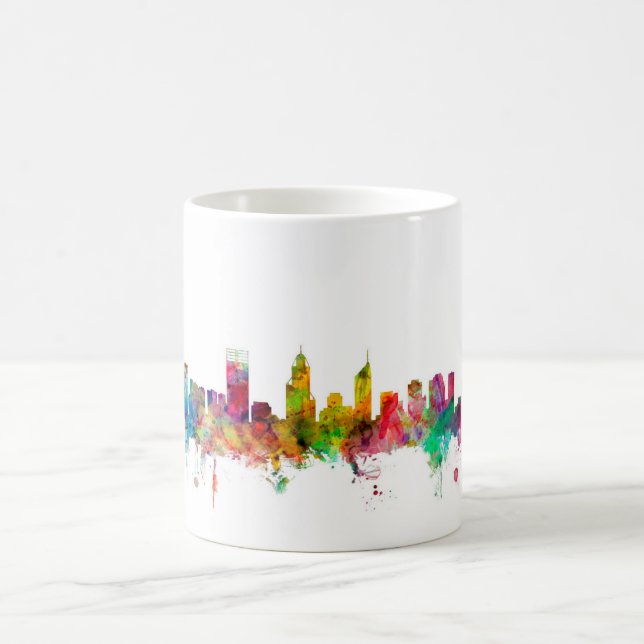 Perth Australien horisont Kaffemugg (Center)