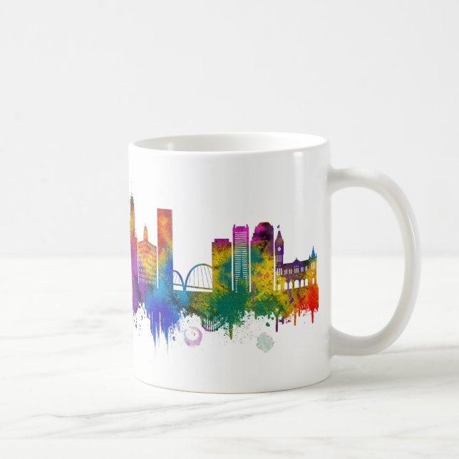 Perth Australien Skyline Kaffemugg (Höger)
