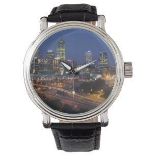 Perth, Australien. Utsikt över centrala Perth från Armbandsur