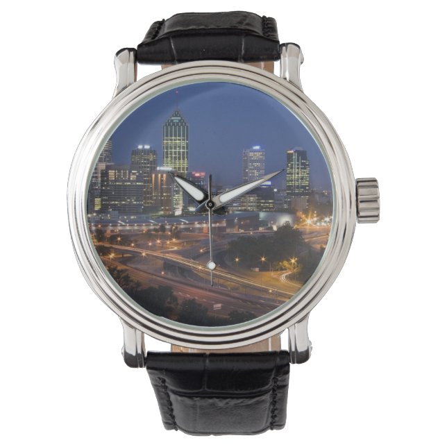 Perth, Australien. Utsikt över centrala Perth från Armbandsur (Framsida)